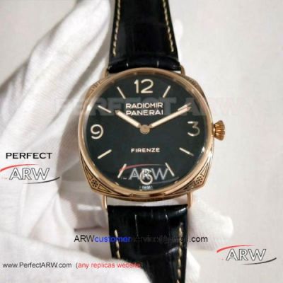 Perfect Replica Panerai Radiomir Firenze Rose Gold Watch - 47mm PAM00604